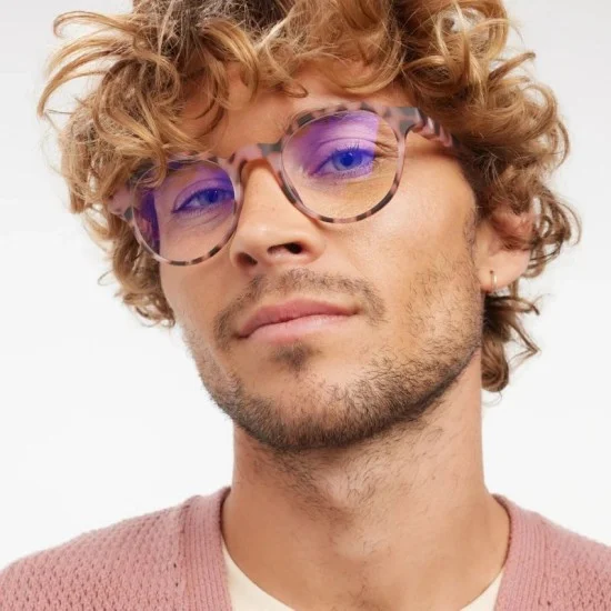 Barner Chamberi Anti-Blue Light Screen Glasses - Pink Tortoise
